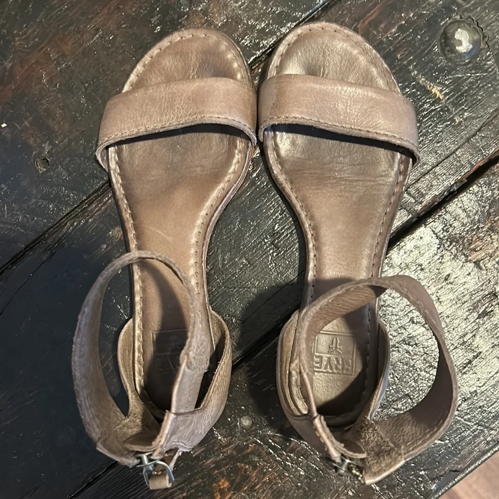 Frye Brown Leather Sandals - Picture 3 of 4